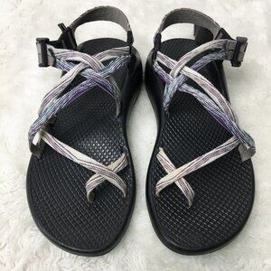 Chaco ZX Women’s Purple and Cream  Strappy Sandals Size 7